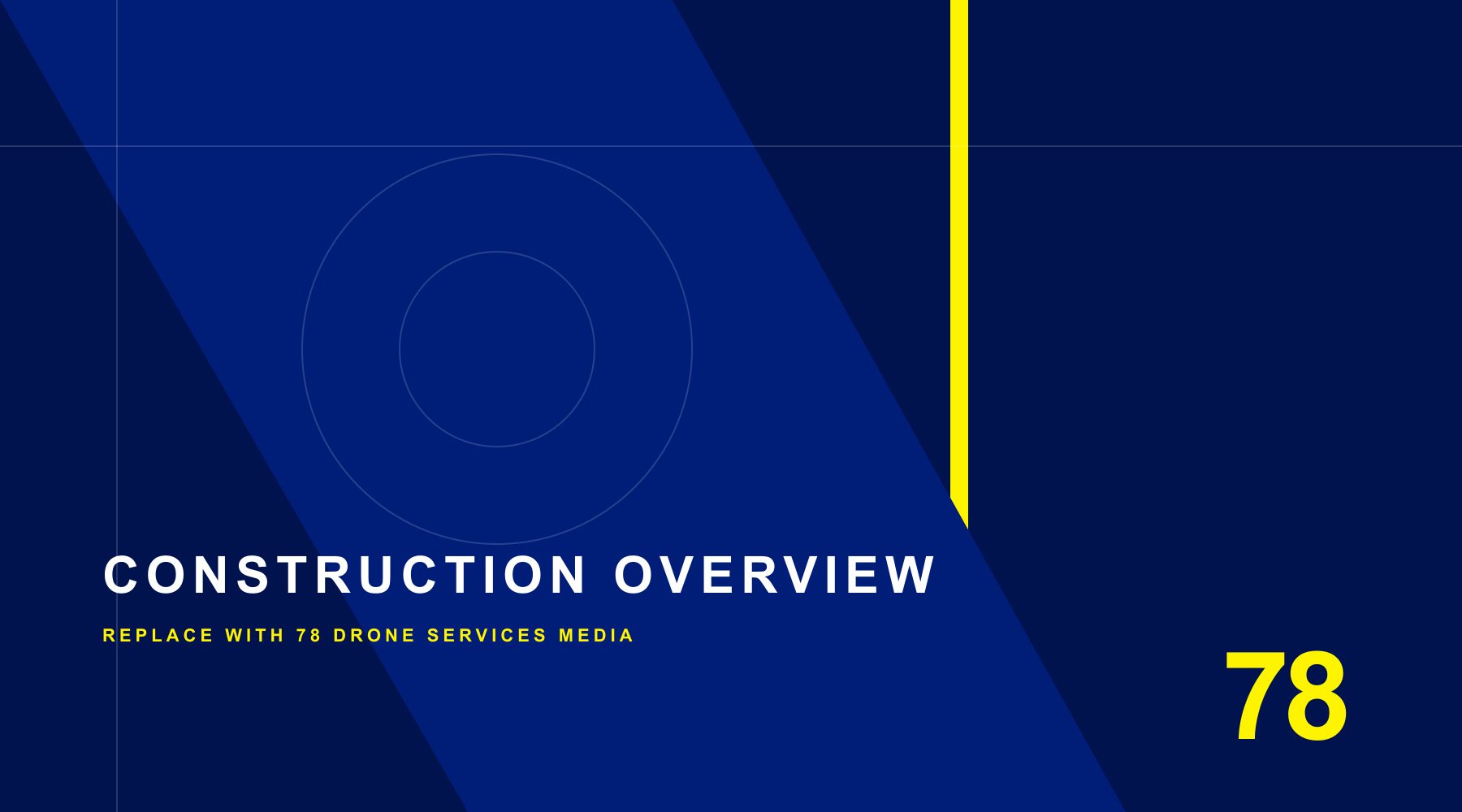 Placeholder for a wide aerial construction site overview