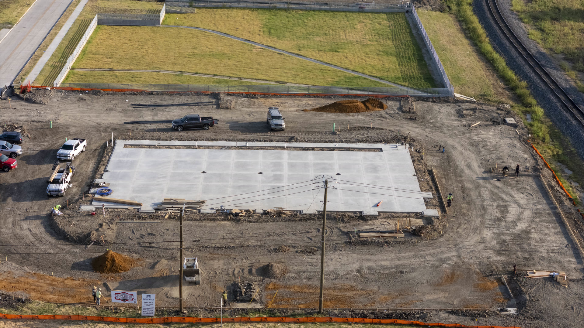 Aerial view of a Wylie development site